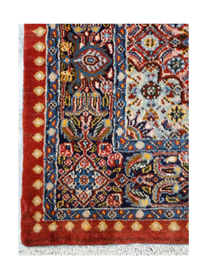 Handmade Red Persian Moud Runner Rug 42689